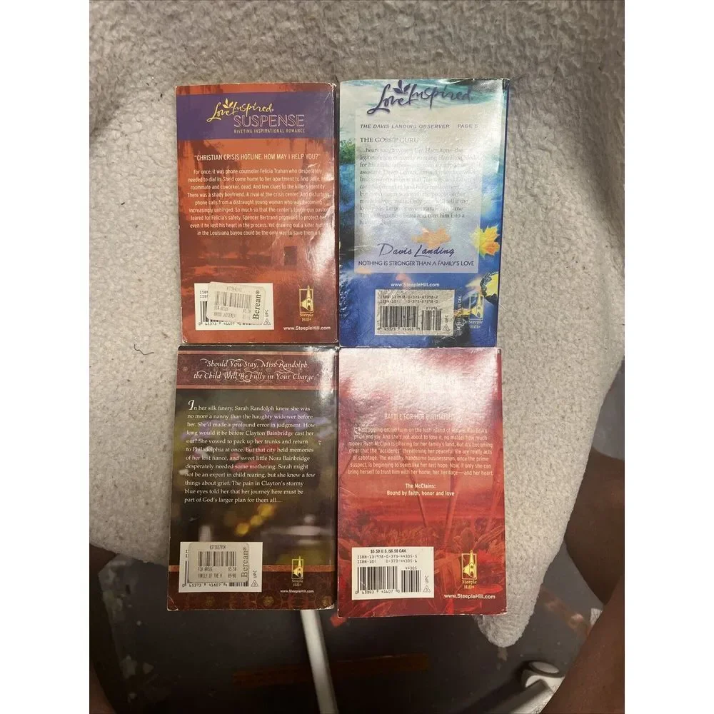 Lot of (4) Love‎ Inspired Novels - Steeple Hills - All 4 In Good Condition
